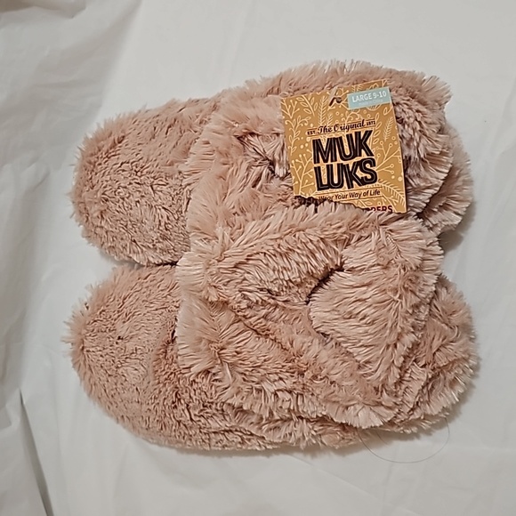 Muk Luks Womens Size Large 9-10 Blush Slippers New - Picture 3 of 14